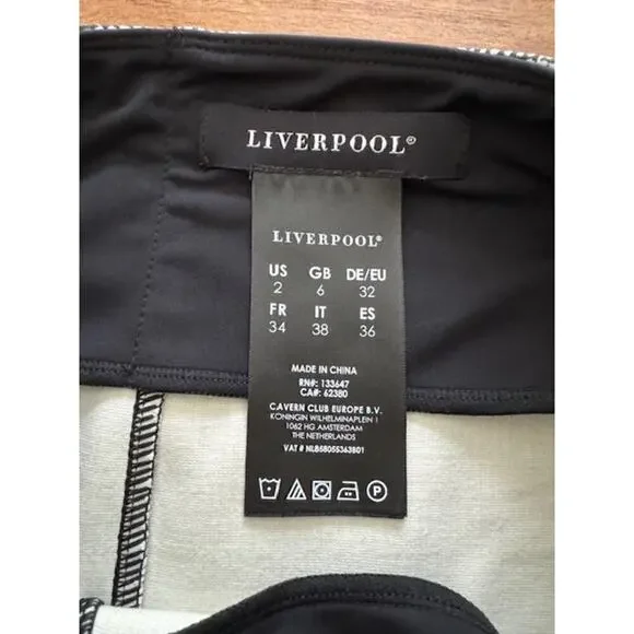 Liverpool Women's Bia Knit Black & White Pencil Skirt- Size 2 - Picture 4 of 5